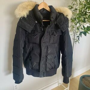 Mackage Men’s Short Down Jacket Black Size 40 | Excellent Condition